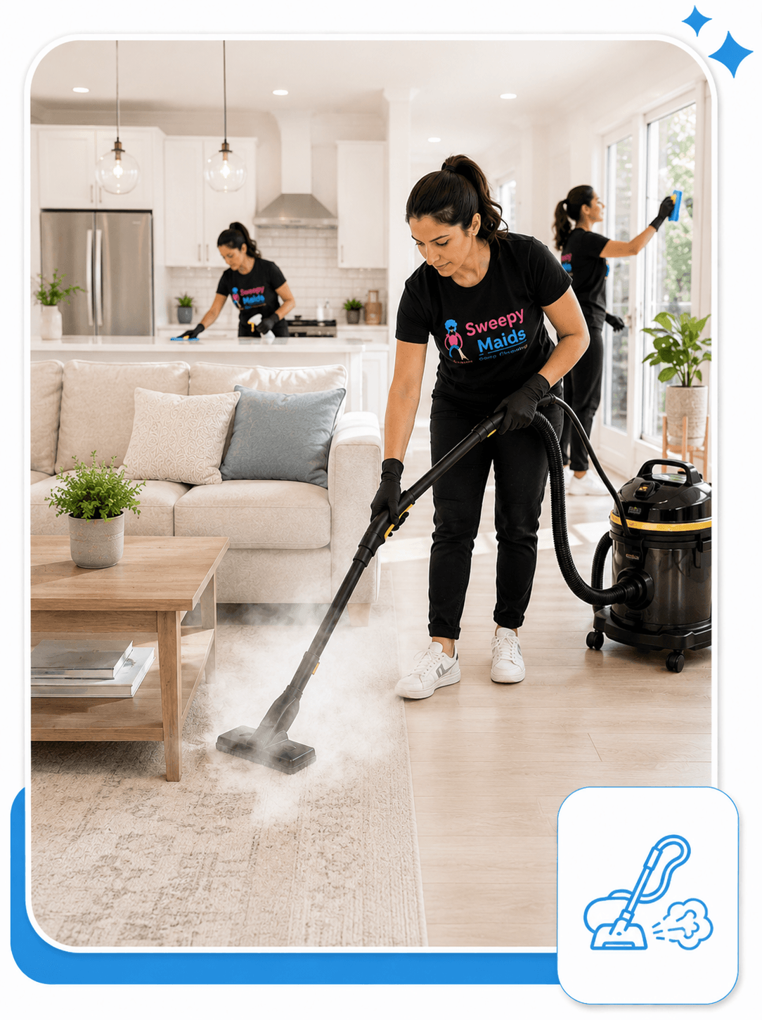 whole-home deep steam cleaning
