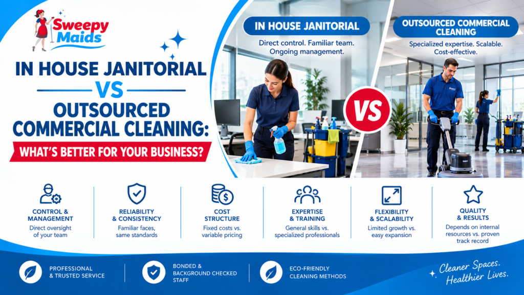 in house vs outsourced commercial cleaning