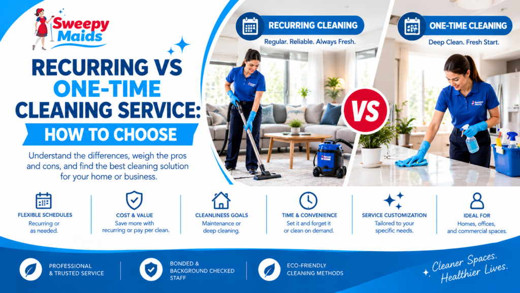Recurring vs One Time Cleaning Service